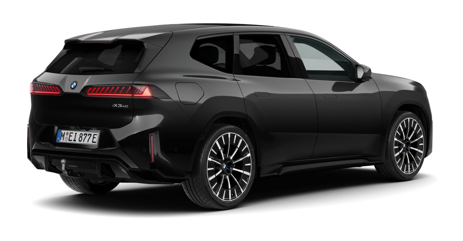 BMW BMW I in Schwarz von hinten BMW BMW I in Schwarz von hinten