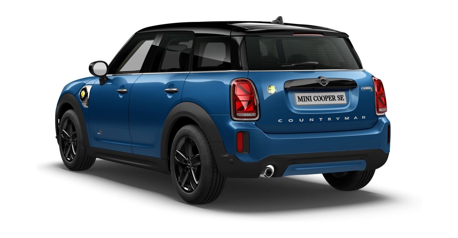 MINI MINI Countryman in Blau von hinten