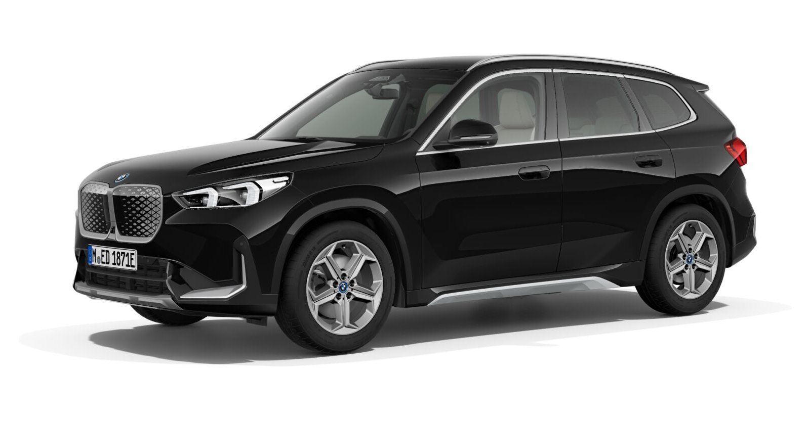 BMW BMW I in Schwarz von vorne BMW BMW I in Schwarz von vorne
