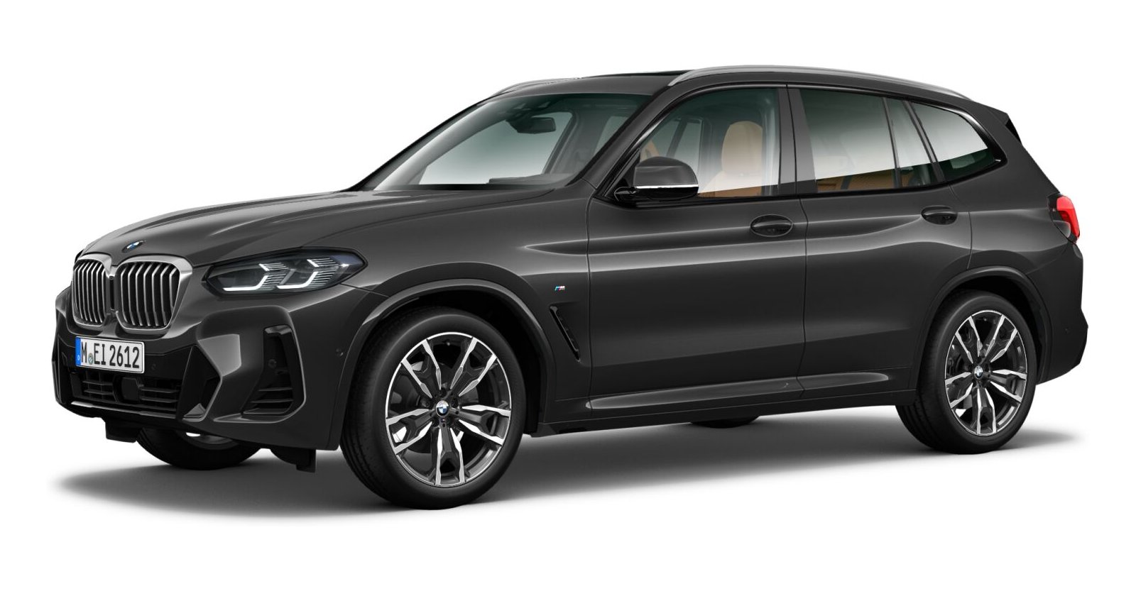 BMW X3 xDrive 30d in Grau von vorne BMW X3 xDrive 30d in Grau von vorne
