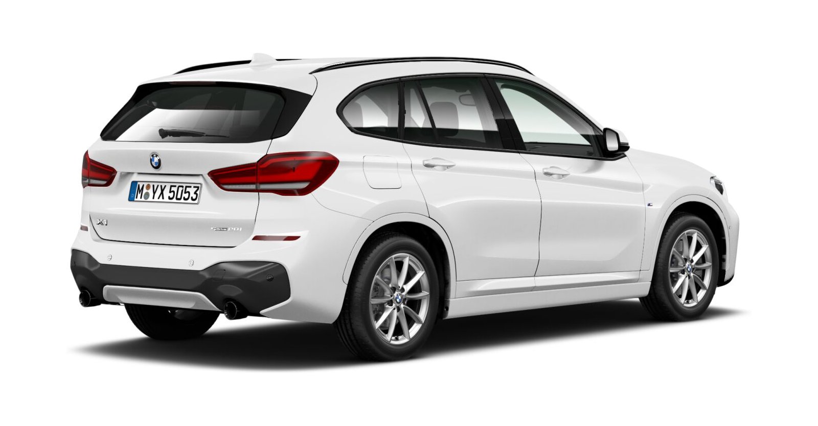 BMW BMW X in Weiß von hinten BMW BMW X in Weiß von hinten