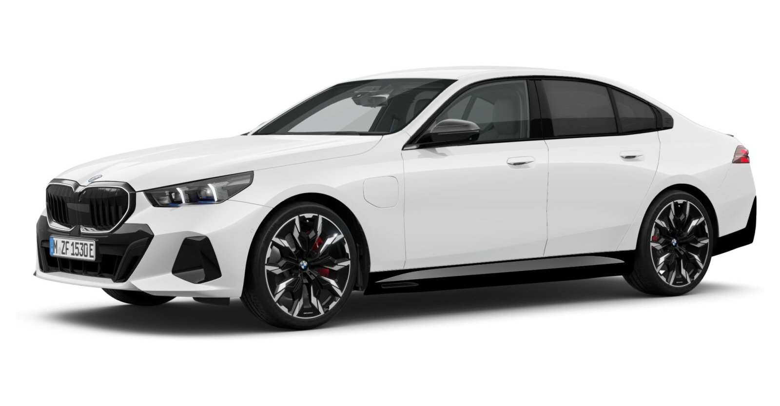 BMW BMW 5er in Weiß von vorne BMW BMW 5er in Weiß von vorne