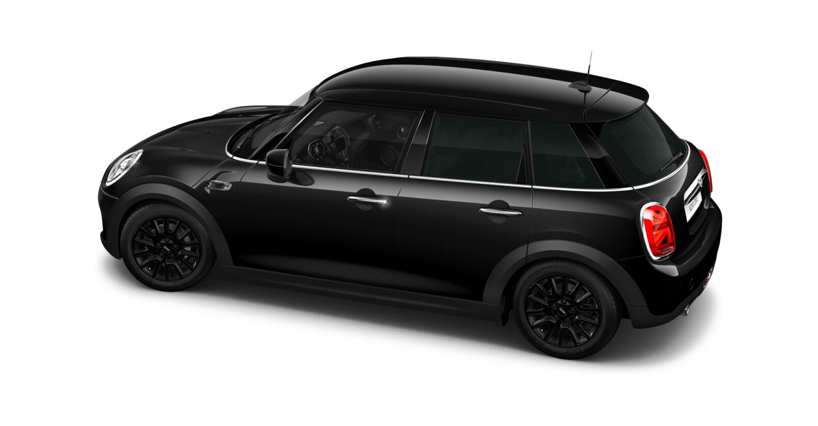 MINI MINI 5-Türer in Schwarz von hinten MINI MINI 5-Türer in Schwarz von hinten