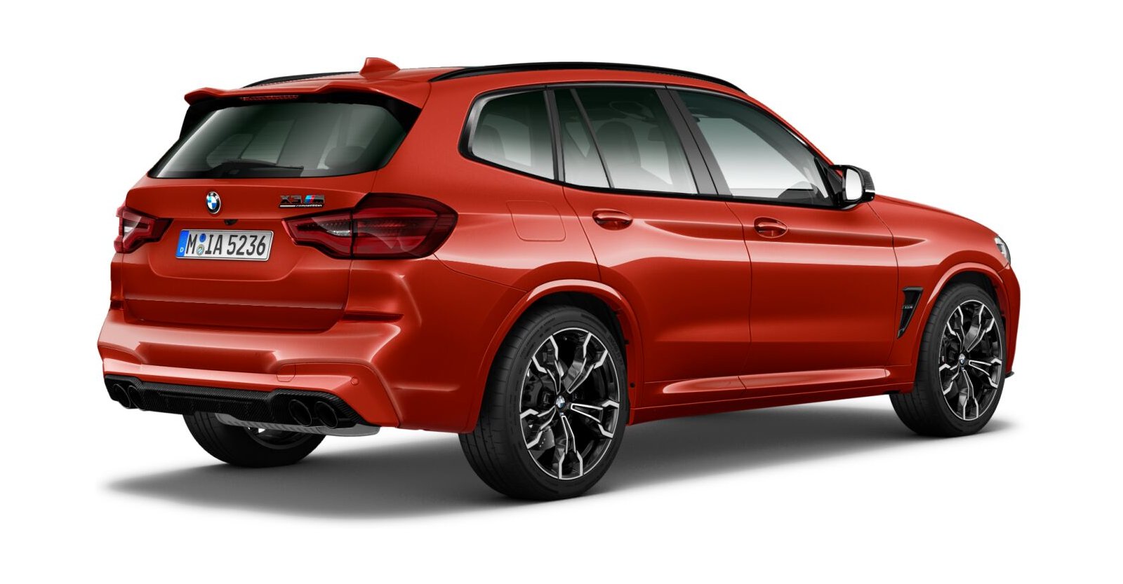 BMW BMW M in Rot von hinten BMW BMW M in Rot von hinten