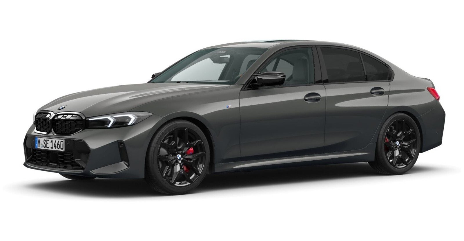 BMW M340i xDrive Limousine in Grau von vorne BMW M340i xDrive Limousine in Grau von vorne