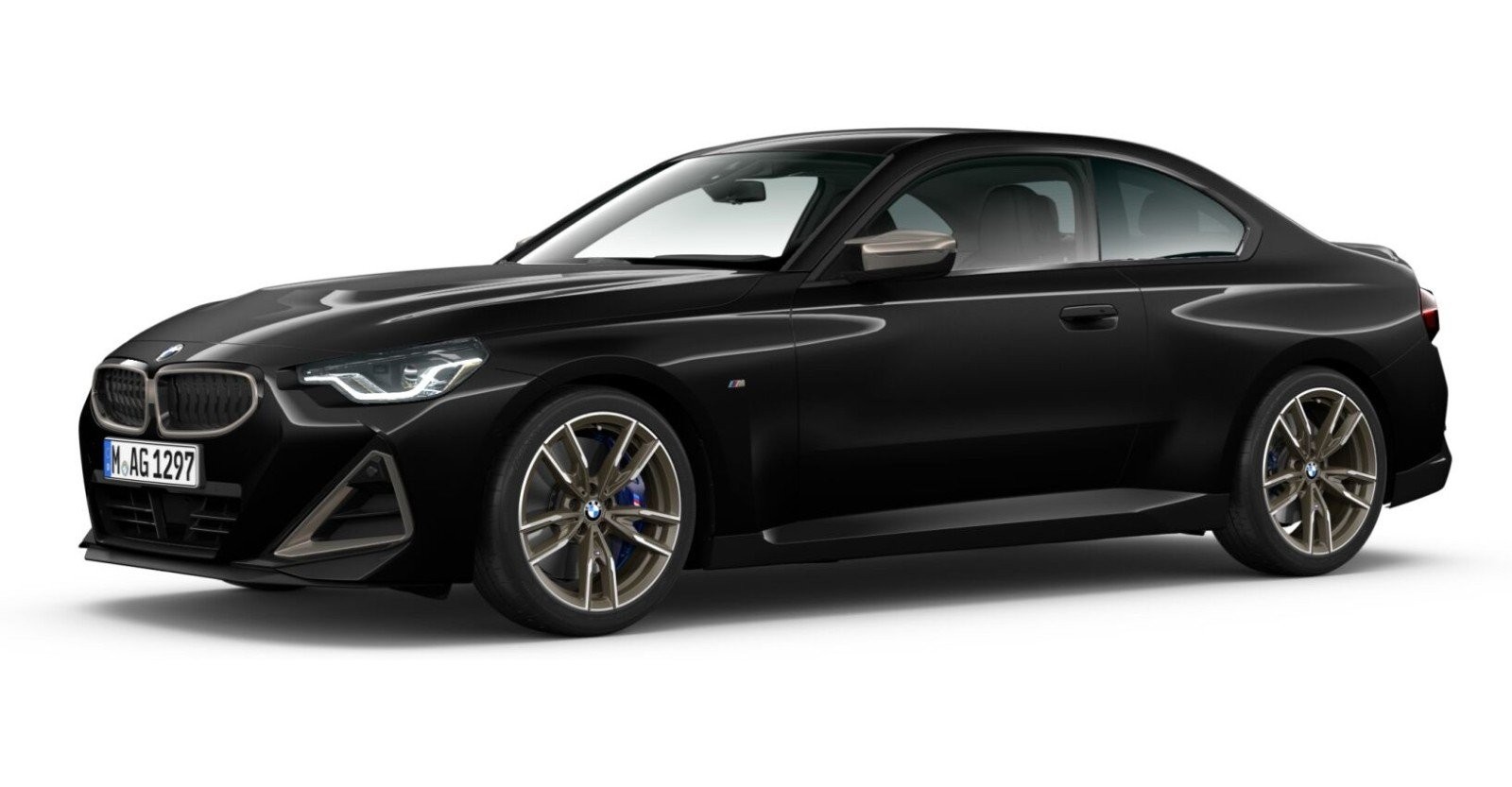 BMW BMW 2er in Schwarz von vorne BMW BMW 2er in Schwarz von vorne