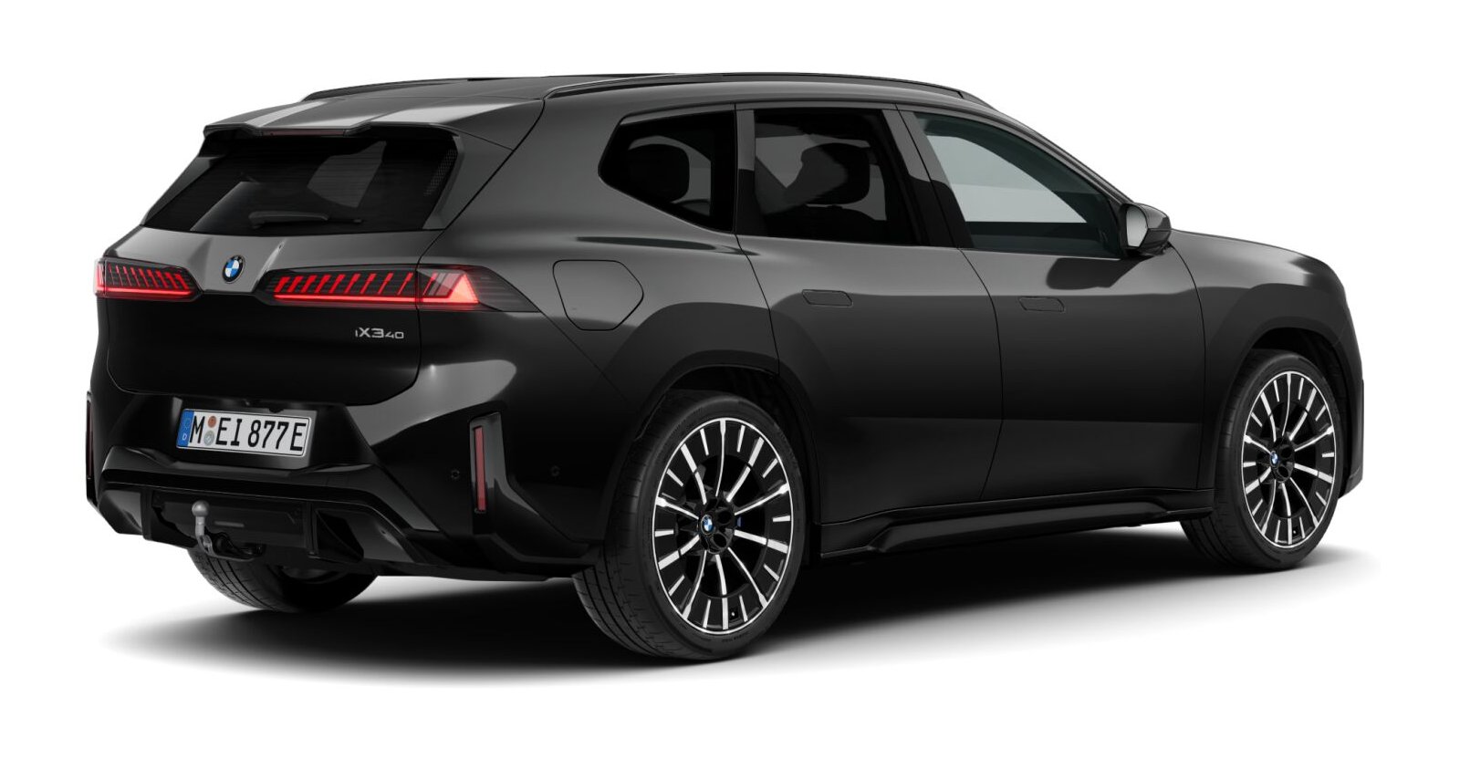 BMW BMW I in Schwarz von hinten BMW BMW I in Schwarz von hinten