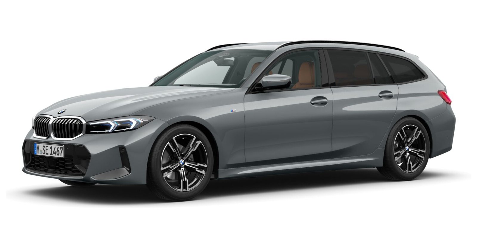 BMW 320i Touring in Grau von vorne BMW 320i Touring in Grau von vorne