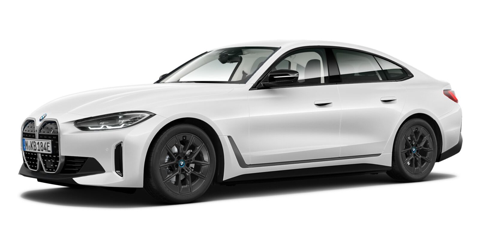 BMW i4 eDrive35 Gran Coupé in Weiß von vorne BMW i4 eDrive35 Gran Coupé in Weiß von vorne