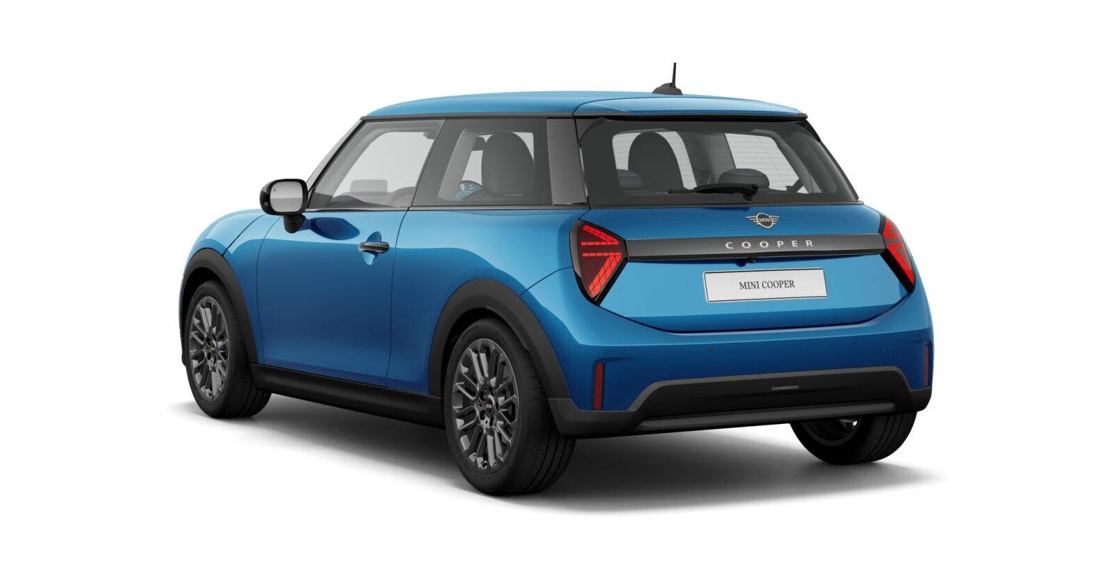 MINI MINI 3-Türer in Blau von hinten MINI MINI 3-Türer in Blau von hinten