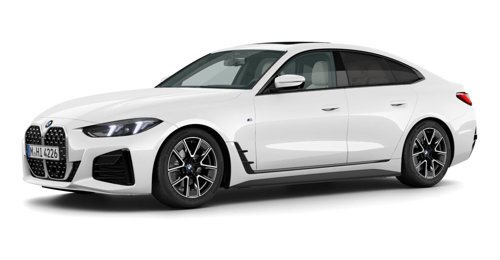 BMW BMW 4er in Weiß von vorne BMW BMW 4er in Weiß von vorne