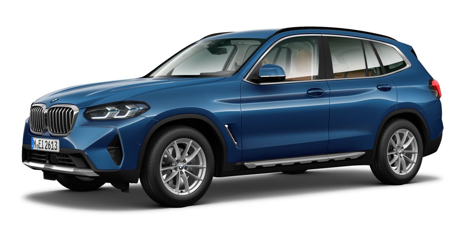 BMW BMW X in Blau von vorne BMW BMW X in Blau von vorne