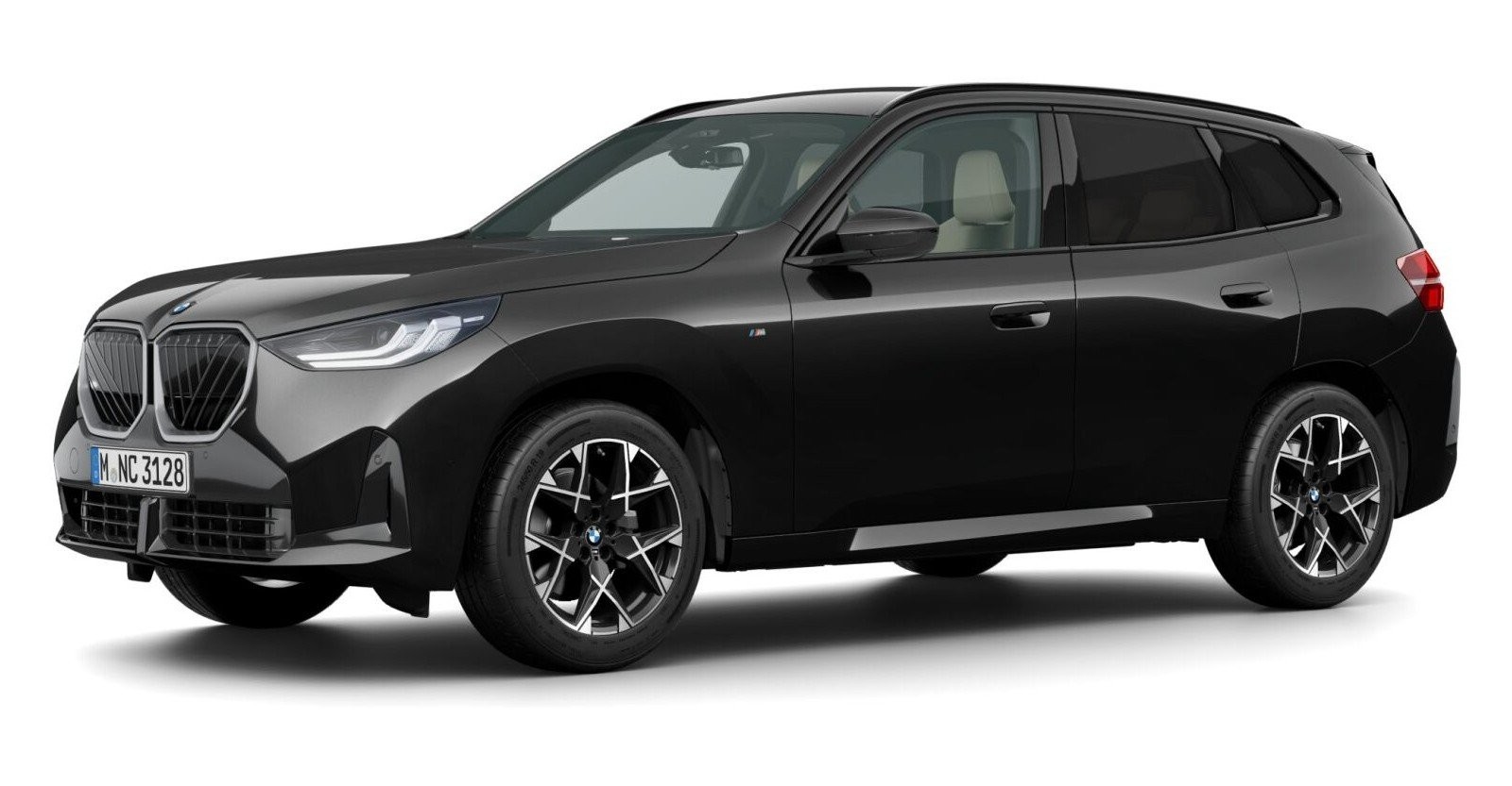 BMW X3 20 xDrive in Schwarz von vorne BMW X3 20 xDrive in Schwarz von vorne