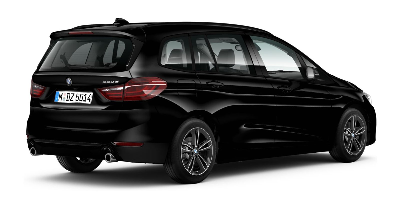 BMW BMW 2er in Schwarz von hinten BMW BMW 2er in Schwarz von hinten