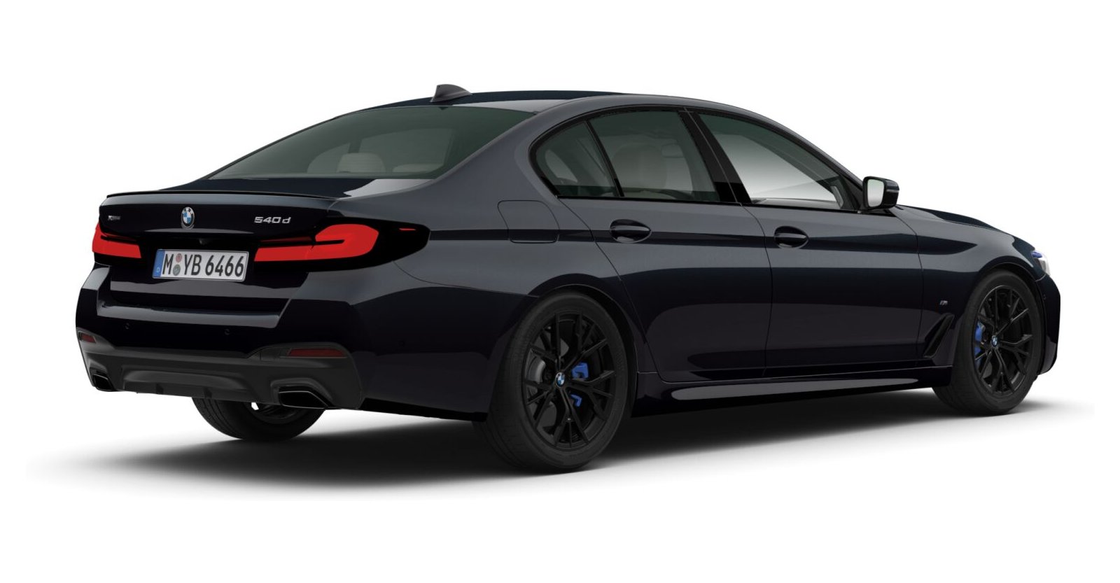 BMW BMW 5er in Schwarz von hinten BMW BMW 5er in Schwarz von hinten