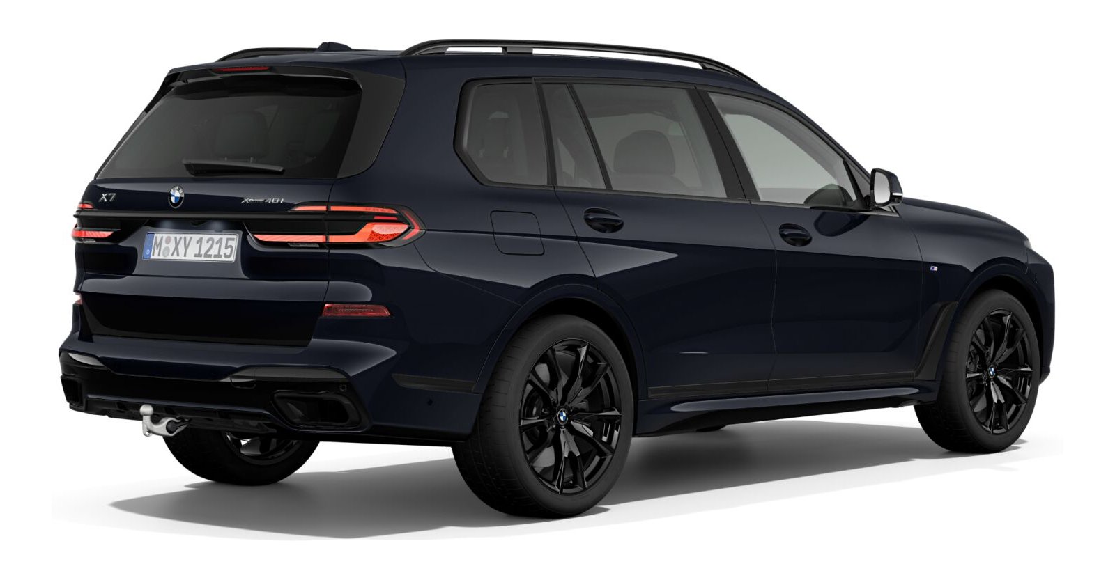 BMW BMW X in Schwarz von hinten BMW BMW X in Schwarz von hinten