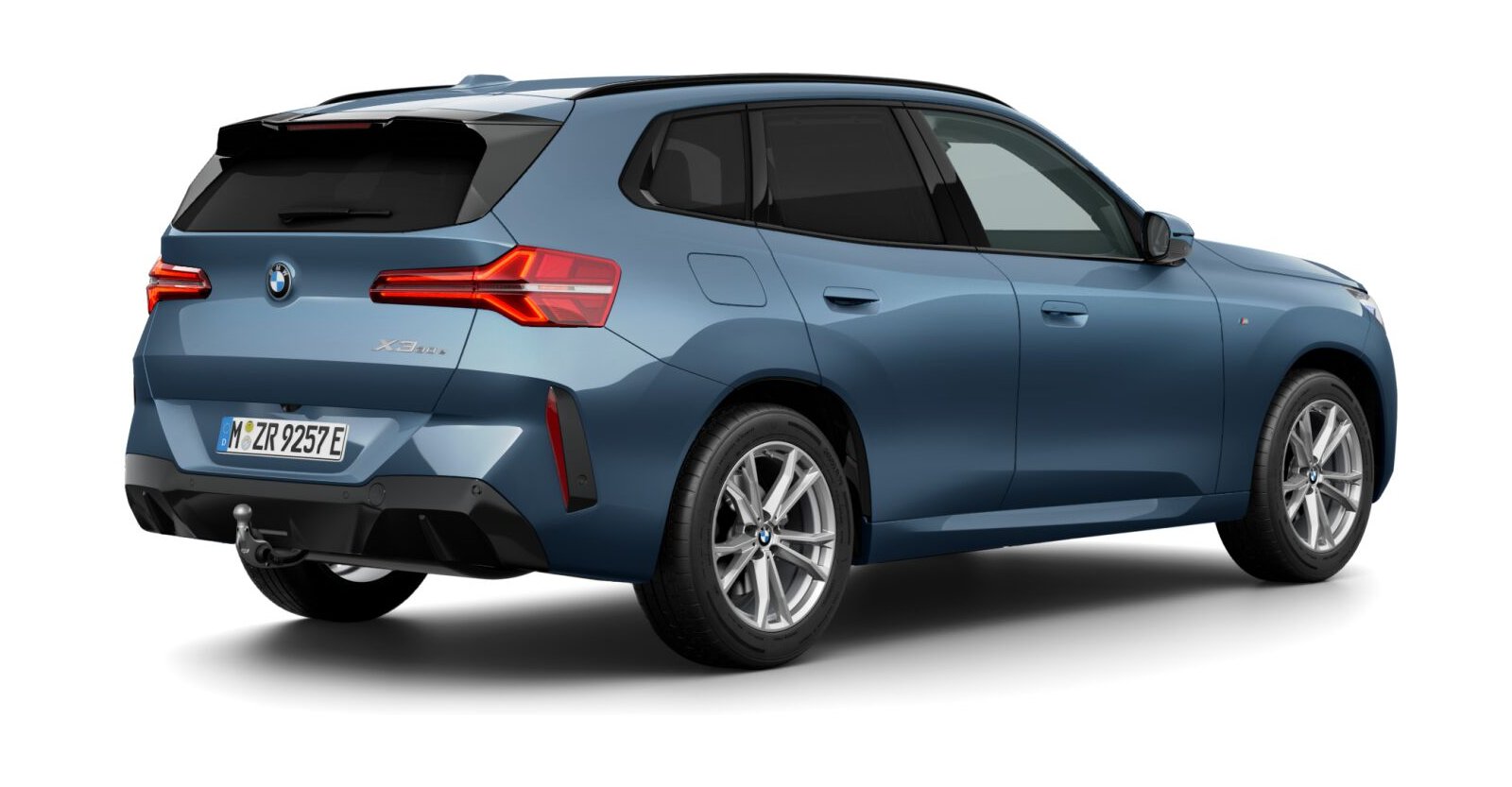 BMW BMW X in Blau von hinten BMW BMW X in Blau von hinten