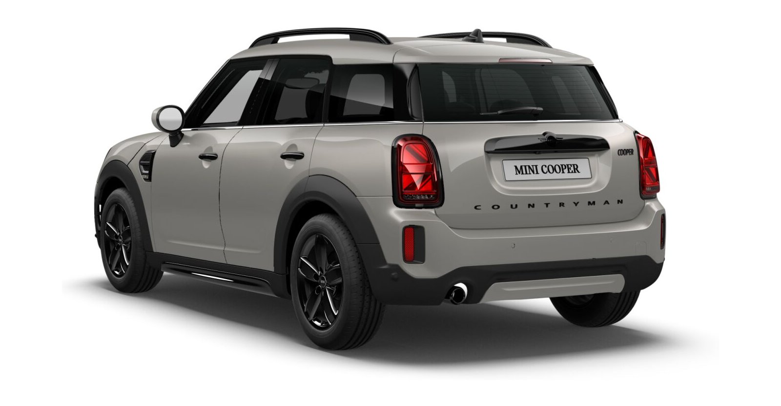 MINI MINI Countryman in Silber von hinten MINI MINI Countryman in Silber von hinten