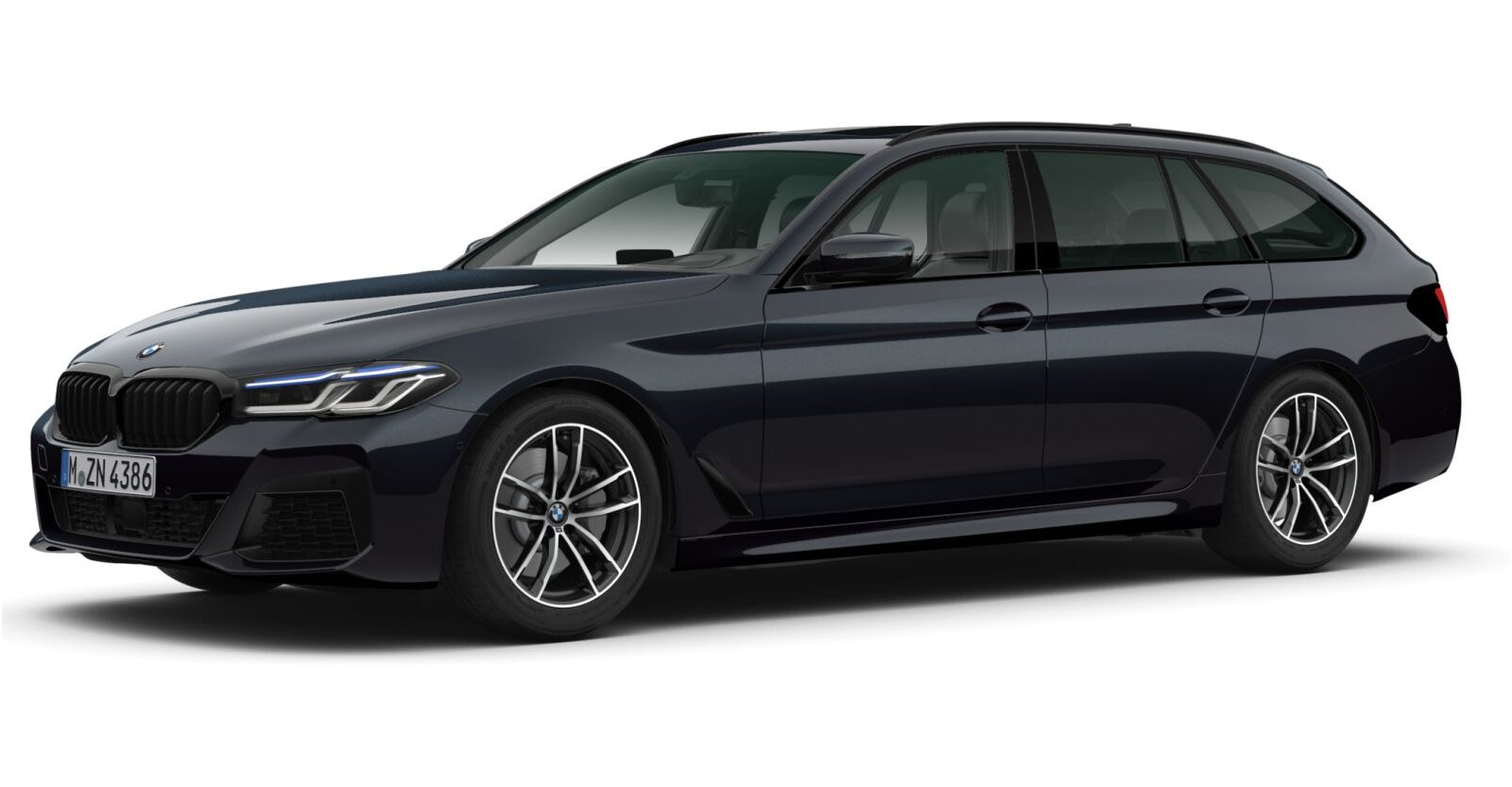 BMW BMW 5er in Schwarz von vorne BMW BMW 5er in Schwarz von vorne