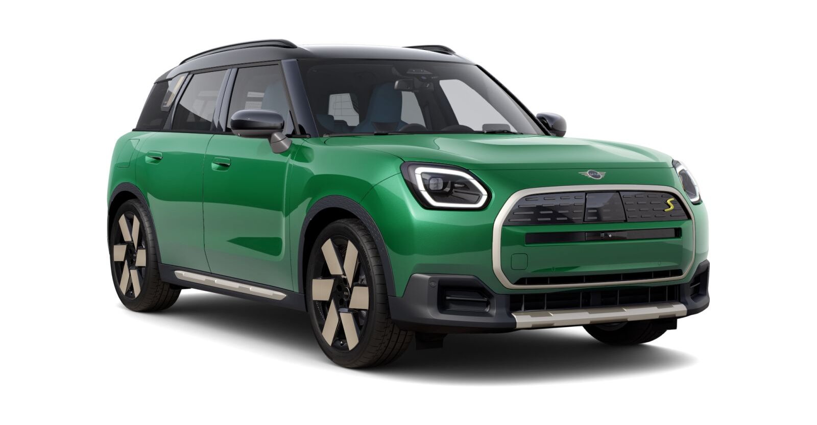 MINI MINI Countryman in Grün von vorne MINI MINI Countryman in Grün von vorne