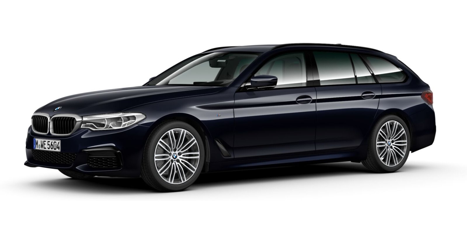BMW BMW 5er in Schwarz von vorne BMW BMW 5er in Schwarz von vorne