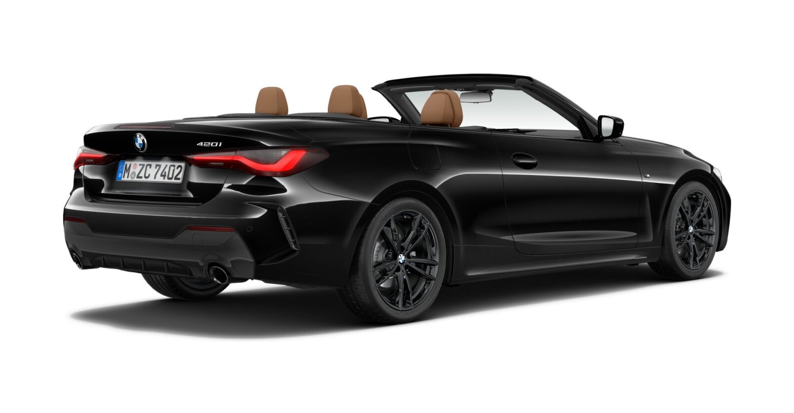 BMW BMW 4er in Schwarz von hinten BMW BMW 4er in Schwarz von hinten