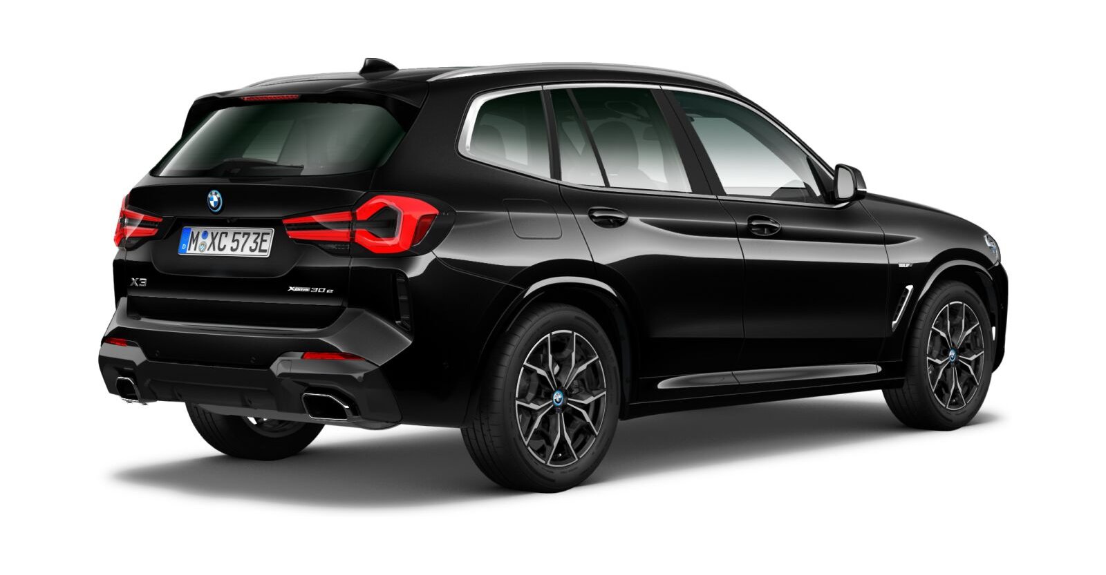 BMW BMW X in Schwarz von hinten BMW BMW X in Schwarz von hinten