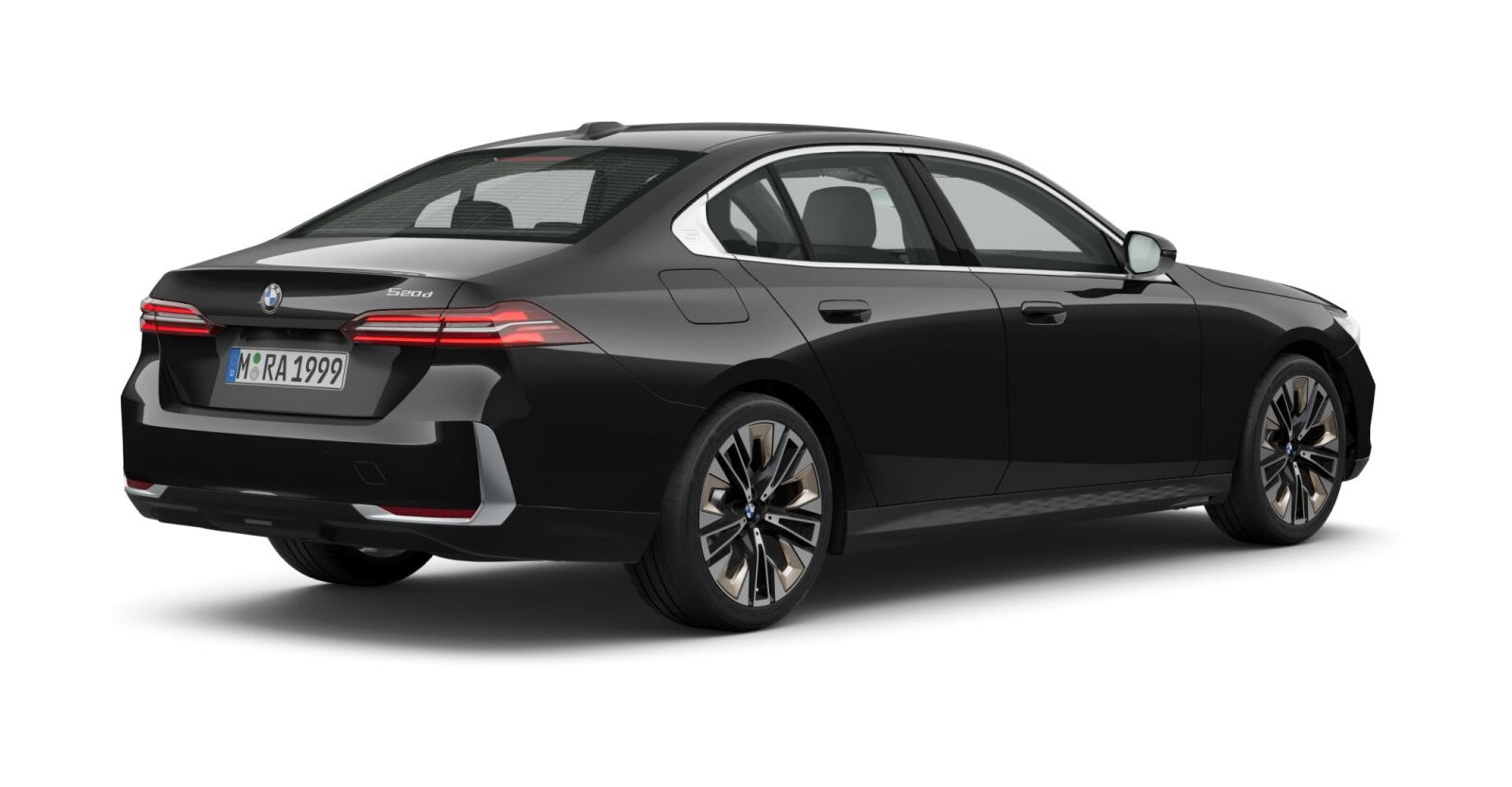 BMW BMW 5er in Schwarz von hinten BMW BMW 5er in Schwarz von hinten