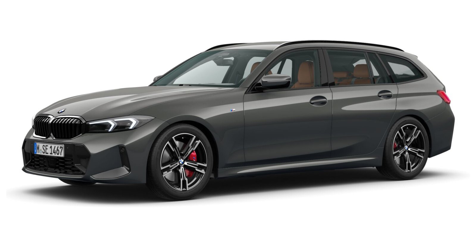 BMW 320d xDrive Touring in Grau von vorne