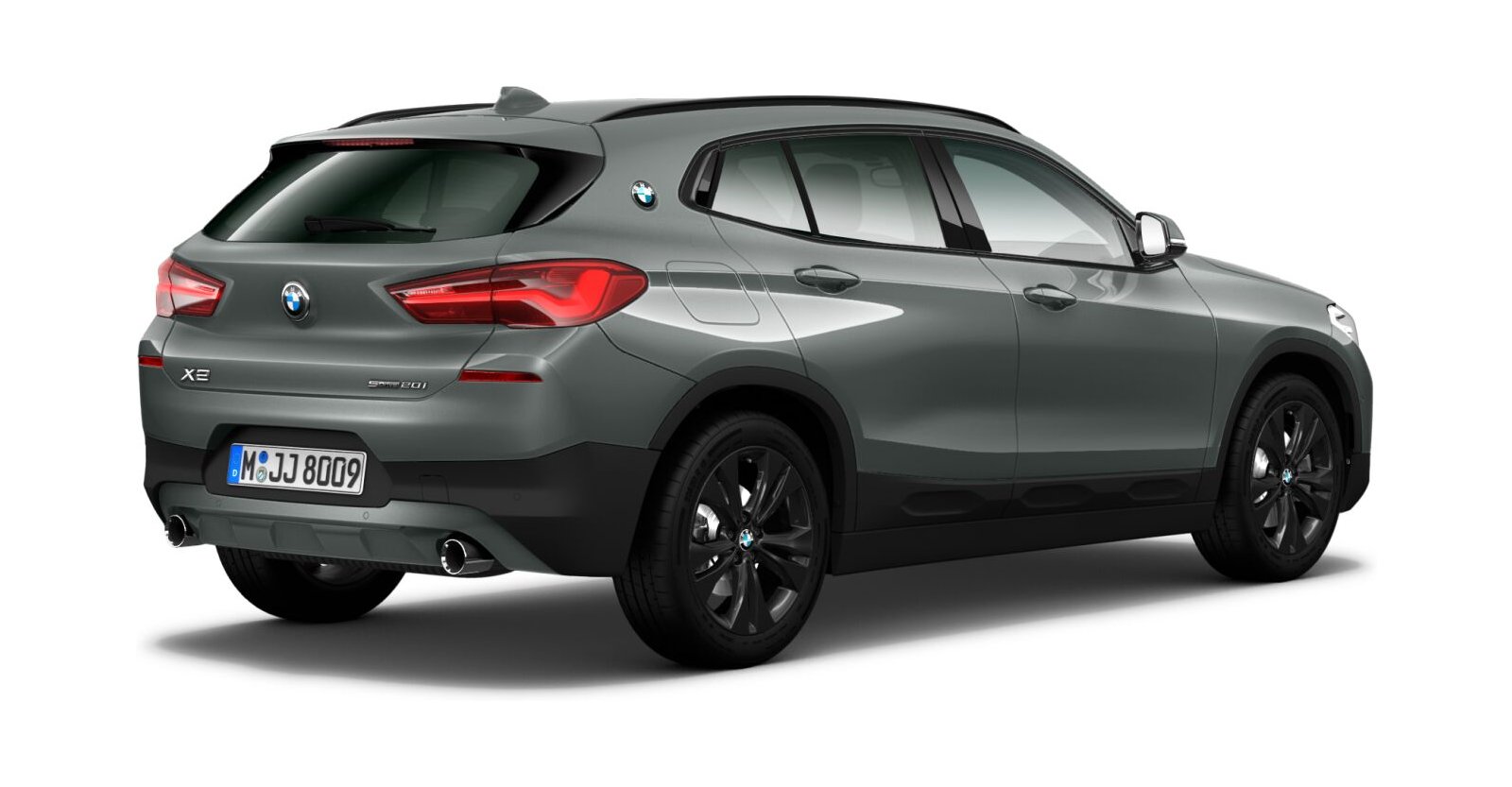BMW BMW X in Grau von hinten BMW BMW X in Grau von hinten