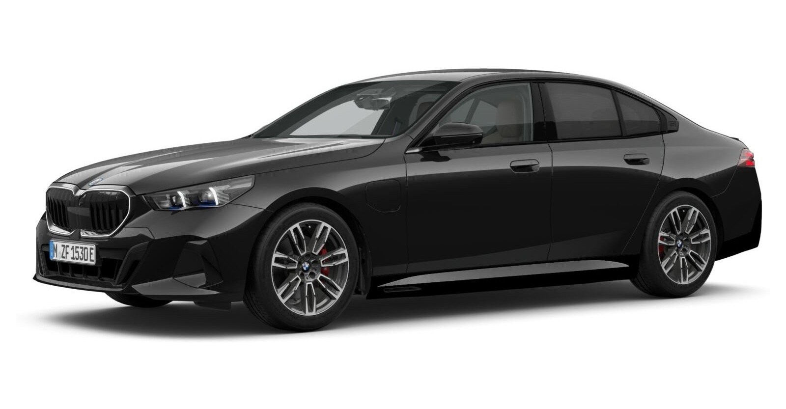 BMW BMW 5er in Schwarz von vorne BMW BMW 5er in Schwarz von vorne