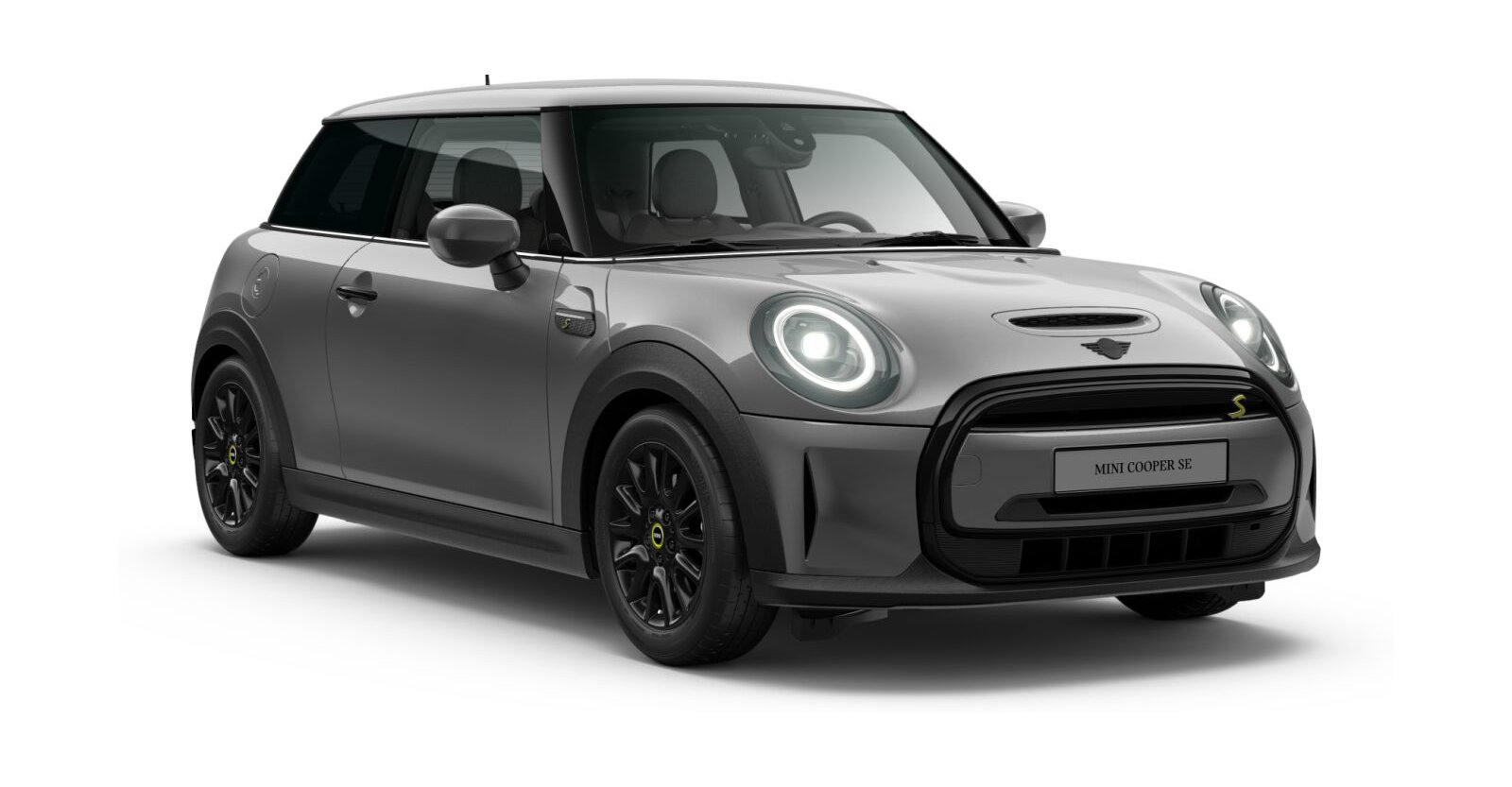 MINI Cooper SE in Grau von vorne MINI Cooper SE in Grau von vorne