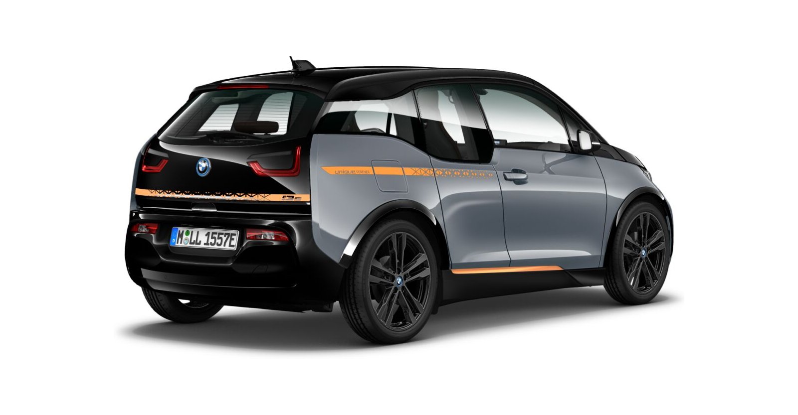BMW BMW I in Grau von hinten