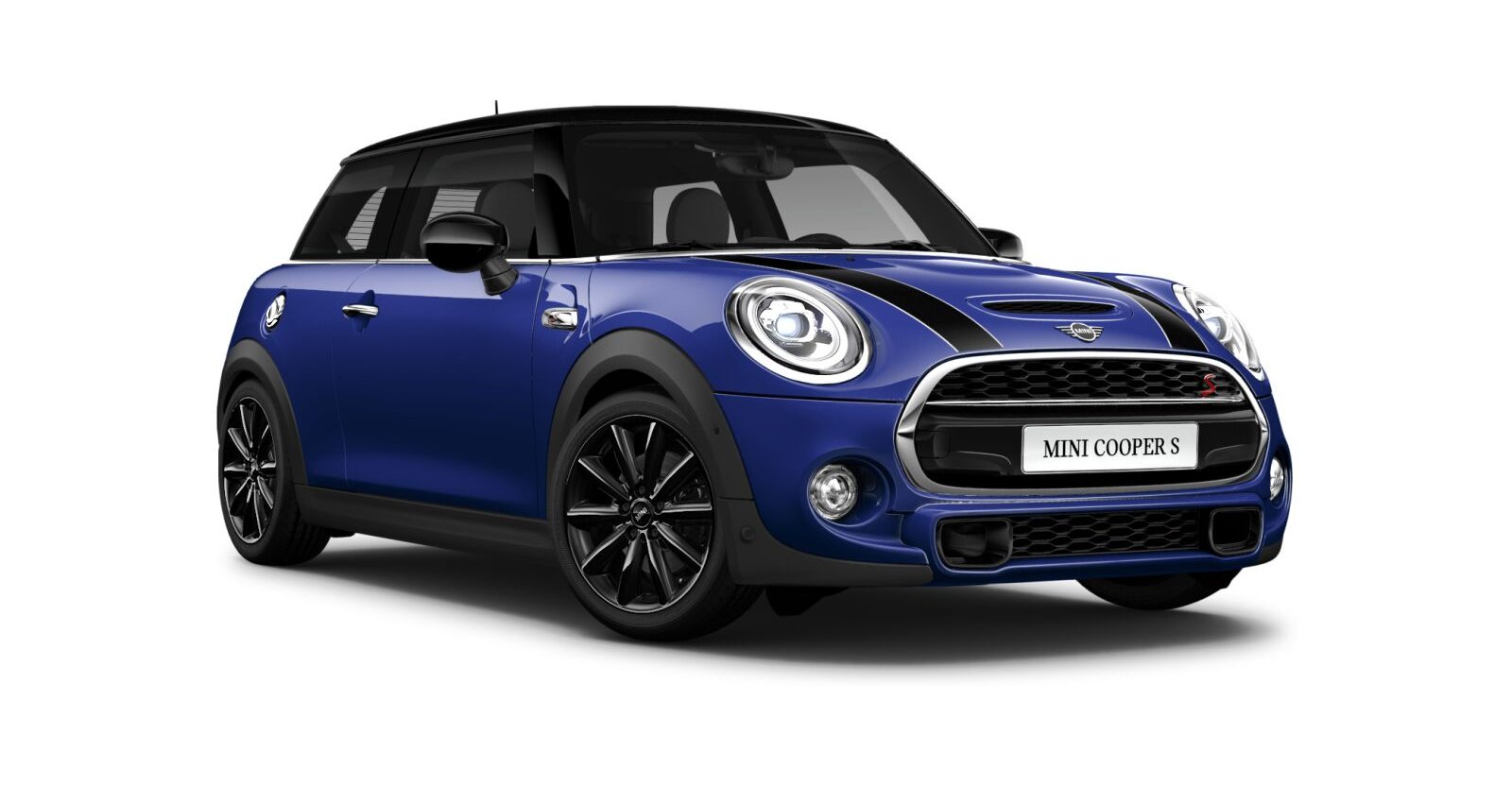 MINI Cooper S 3-Türer in Blau von vorne