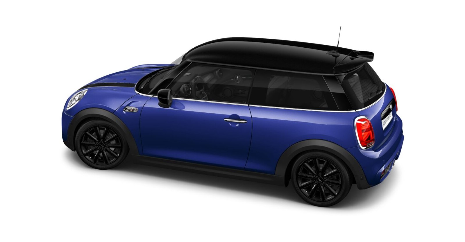 MINI MINI 3-Türer in Blau von hinten
