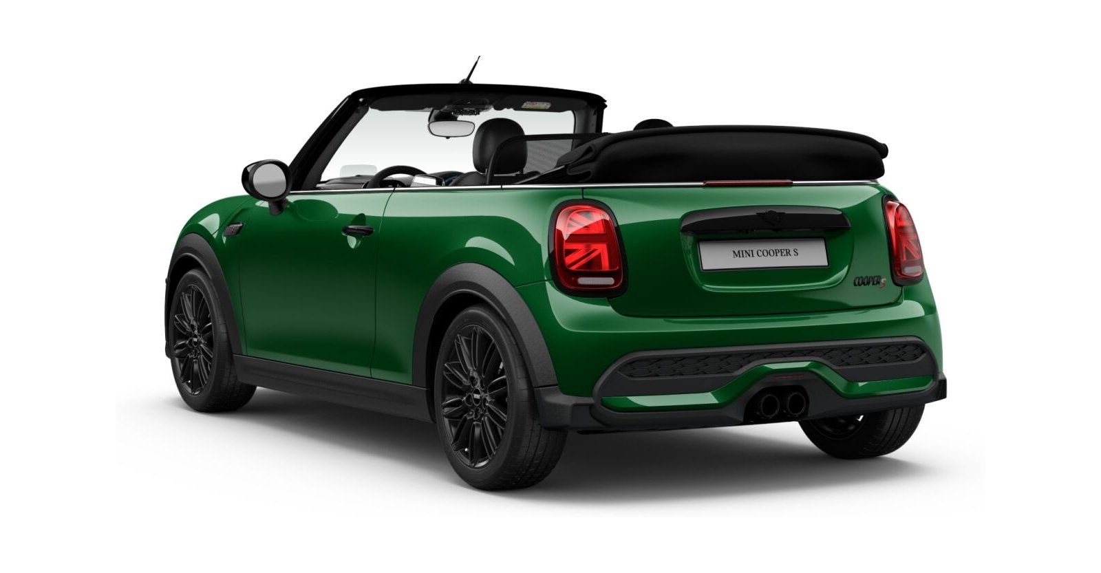 MINI MINI Cabrio in Grün von hinten MINI MINI Cabrio in Grün von hinten