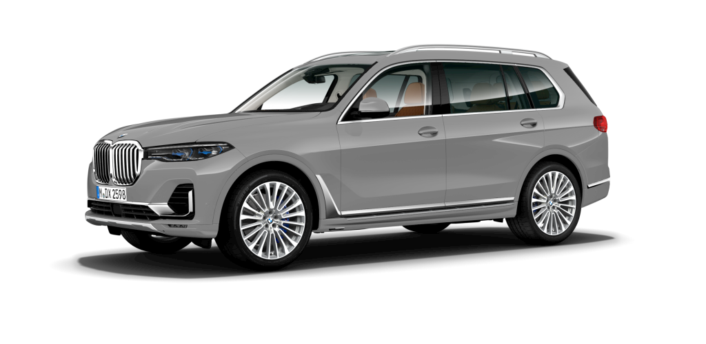 BMW X7 xDrive40d in Grau von vorne BMW X7 xDrive40d in Grau von vorne