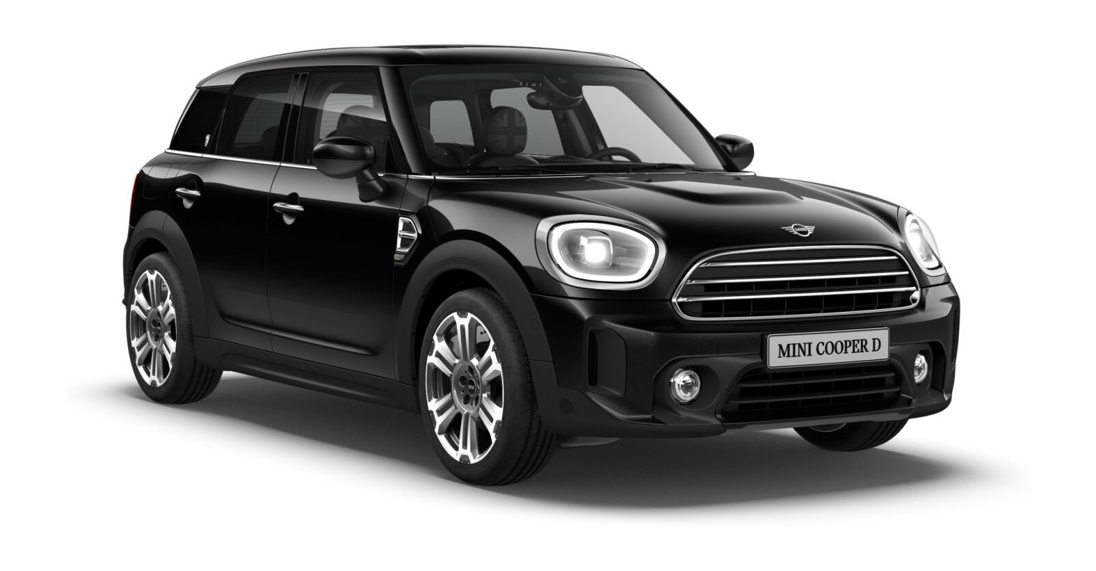 MINI Cooper D Countryman in Schwarz von vorne MINI Cooper D Countryman in Schwarz von vorne