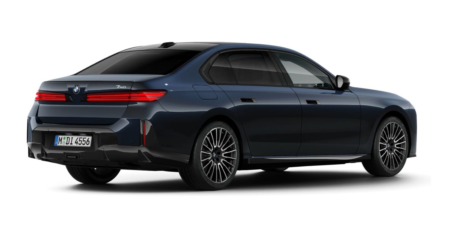 BMW BMW 7er in Schwarz von hinten BMW BMW 7er in Schwarz von hinten