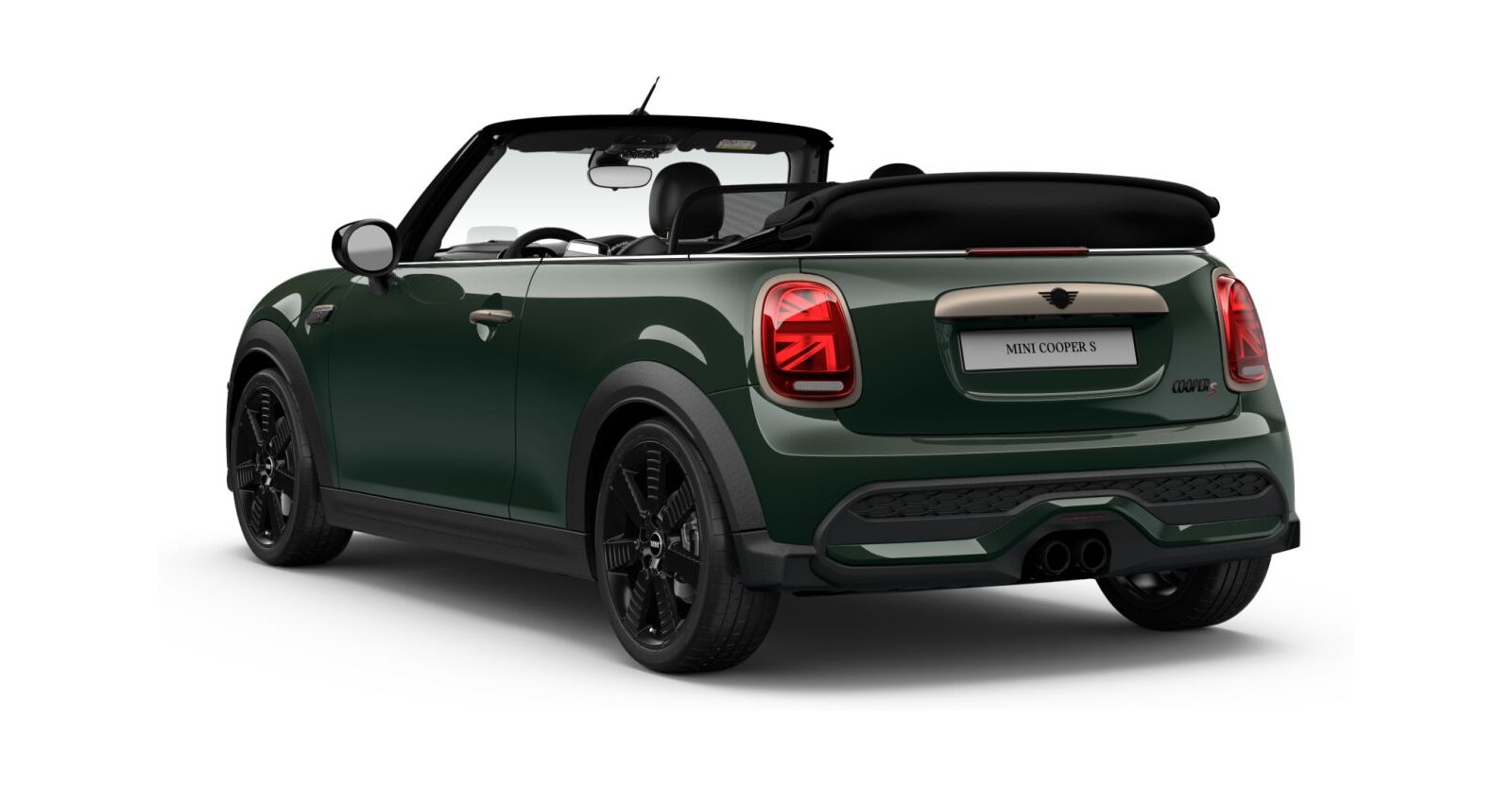 MINI MINI Cabrio in Grün von hinten MINI MINI Cabrio in Grün von hinten