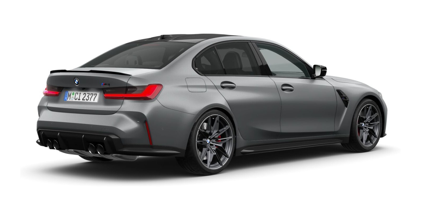 BMW BMW M in Grau von hinten BMW BMW M in Grau von hinten