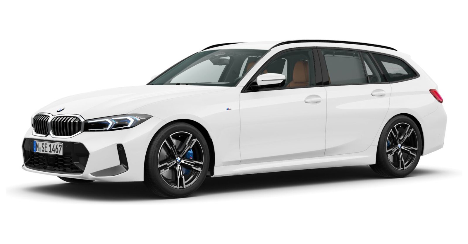 BMW BMW 3er in Weiß von vorne BMW BMW 3er in Weiß von vorne