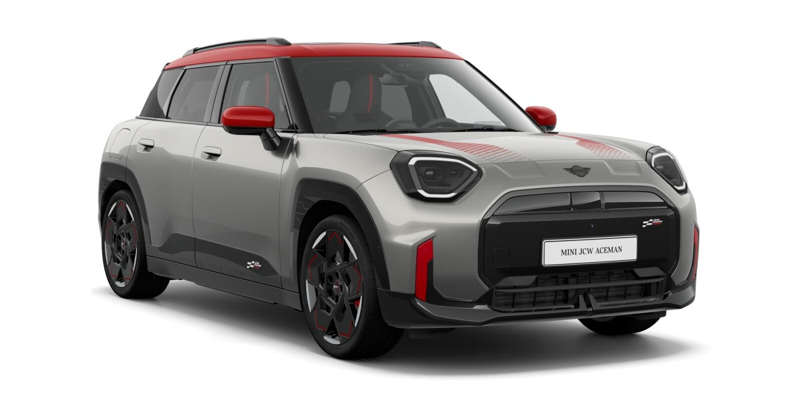 MINI John Cooper Works Aceman E in Silber von vorne