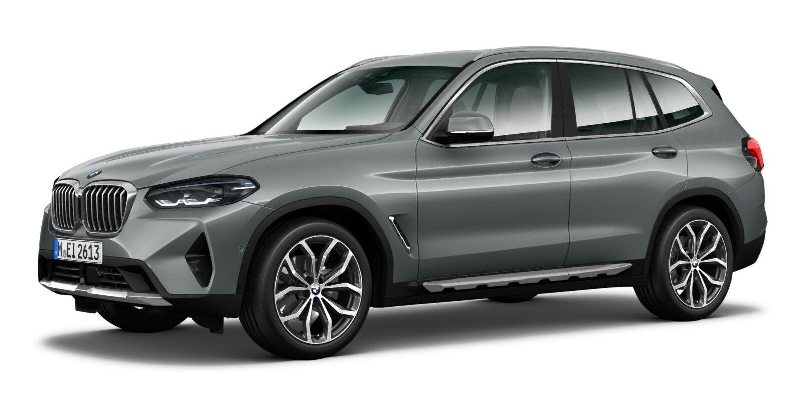 BMW X3 xDrive 20i in Grau von vorne BMW X3 xDrive 20i in Grau von vorne
