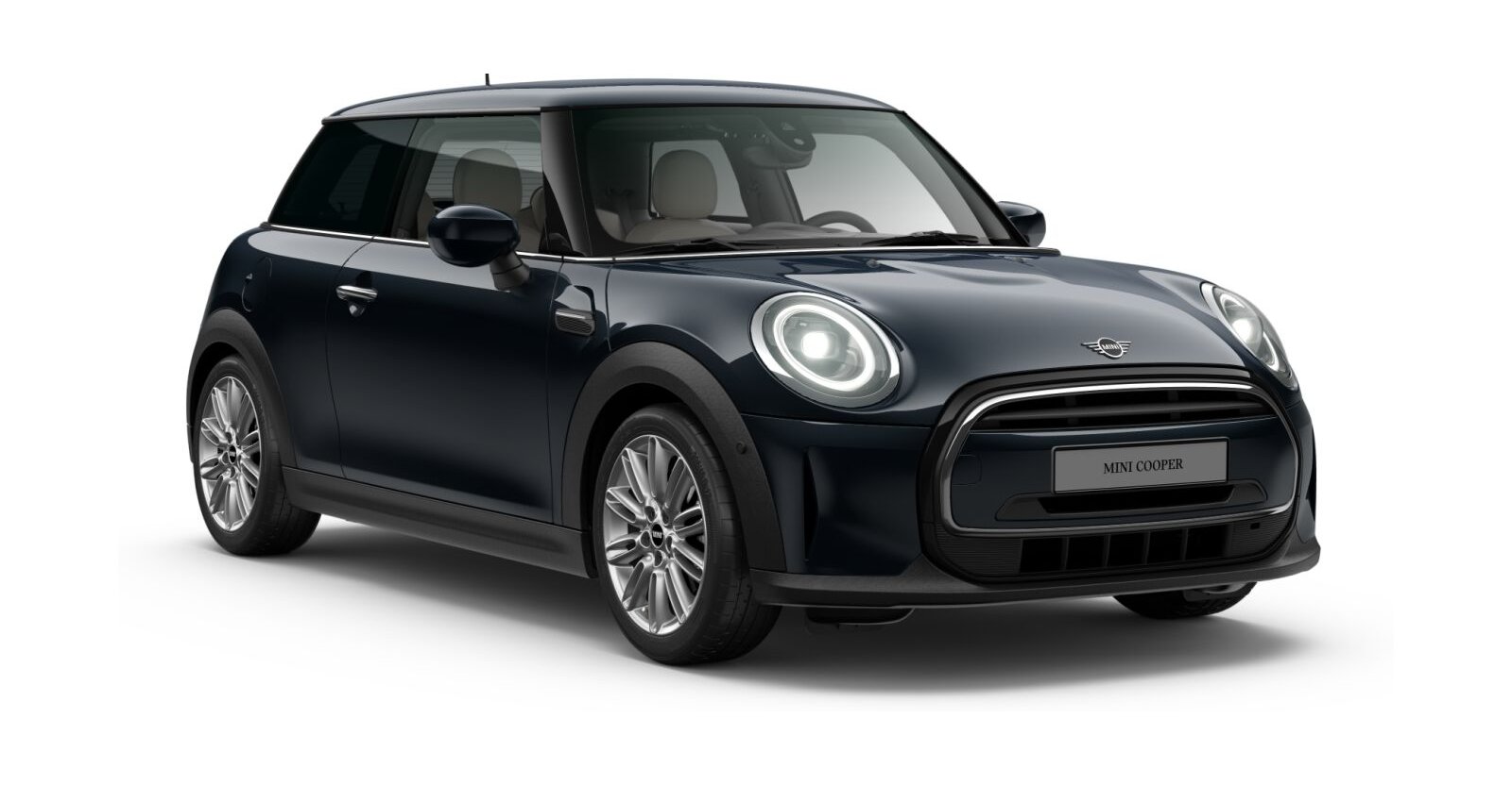 MINI MINI 3-Türer in Schwarz von vorne