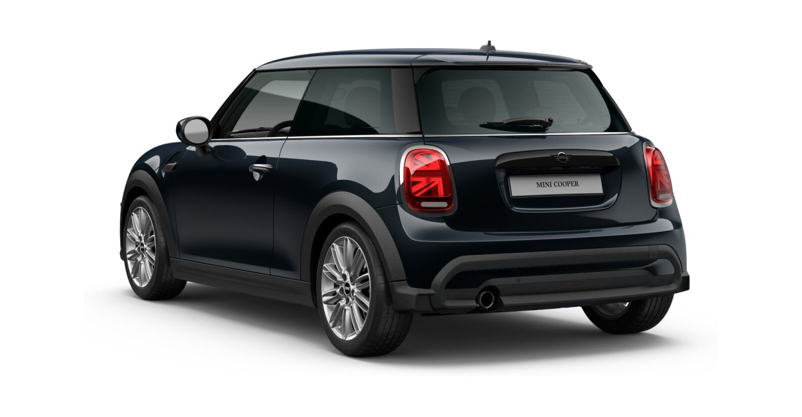 MINI MINI 3-Türer in Schwarz von hinten