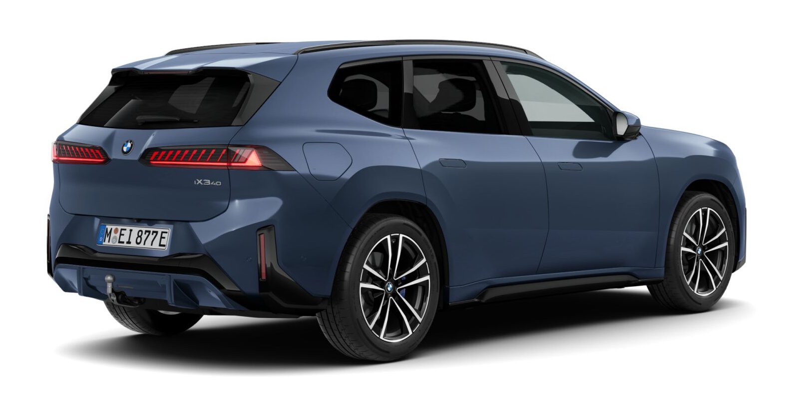 BMW BMW I in Blau von hinten BMW BMW I in Blau von hinten