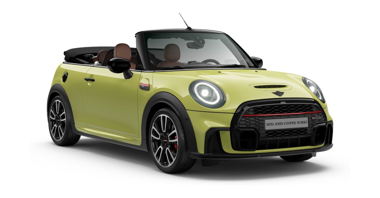 MINI MINI Cabrio in Gelb von vorne