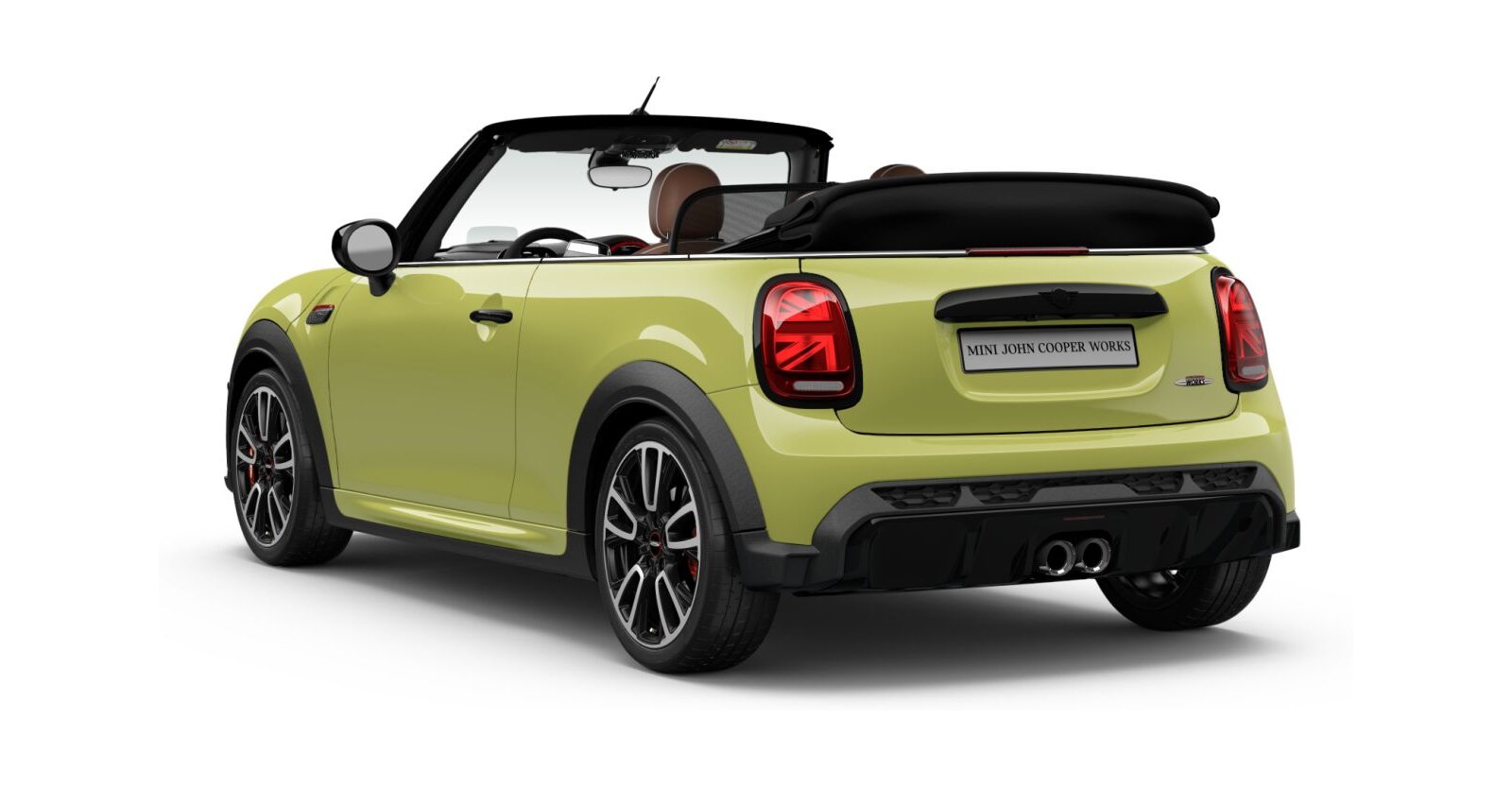 MINI MINI Cabrio in Gelb von hinten