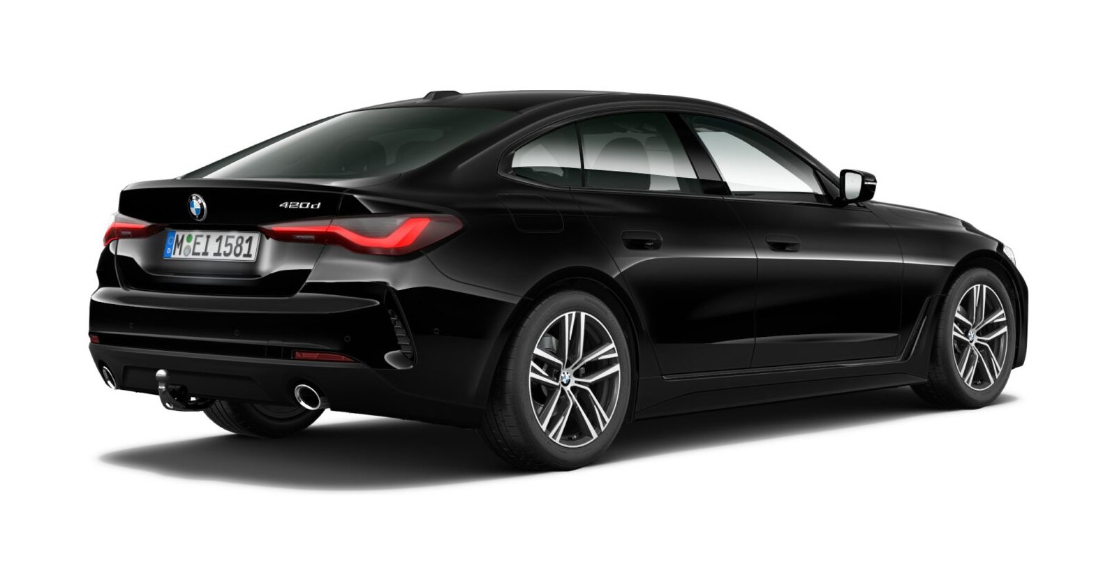BMW BMW 4er in Schwarz von hinten BMW BMW 4er in Schwarz von hinten